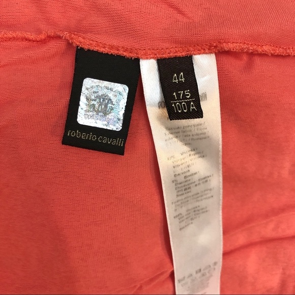 Roberto Cavalli Pink Coral Gold Sheath Dress - Picture 8 of 8